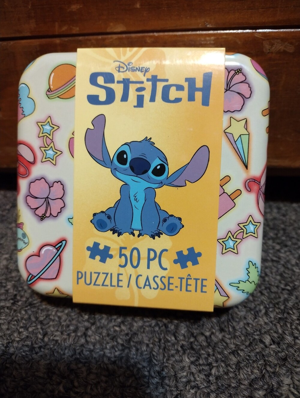 Disney Stitch Puzzle With Collectable Tin Box. 50 Piece